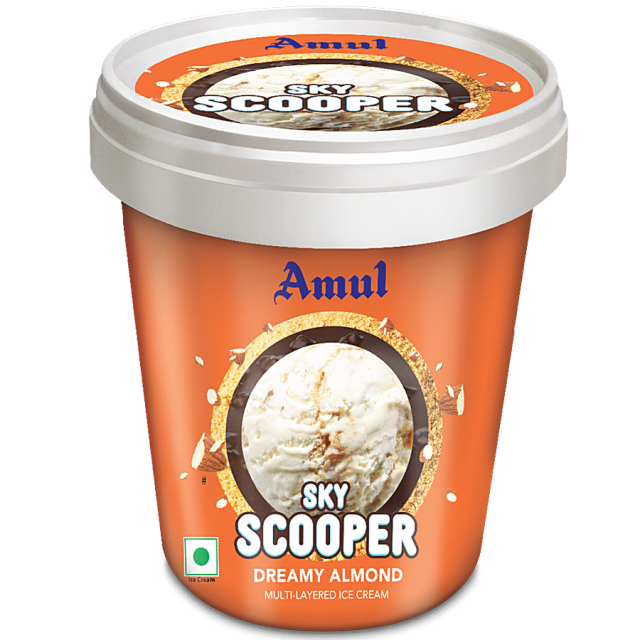 Amul Sky Scooper Dreamy Almond Ice Cream, 125 ml