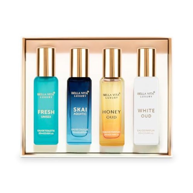 BellaVita Luxury Unisex Perfume Gift Set - 4 x 20ml