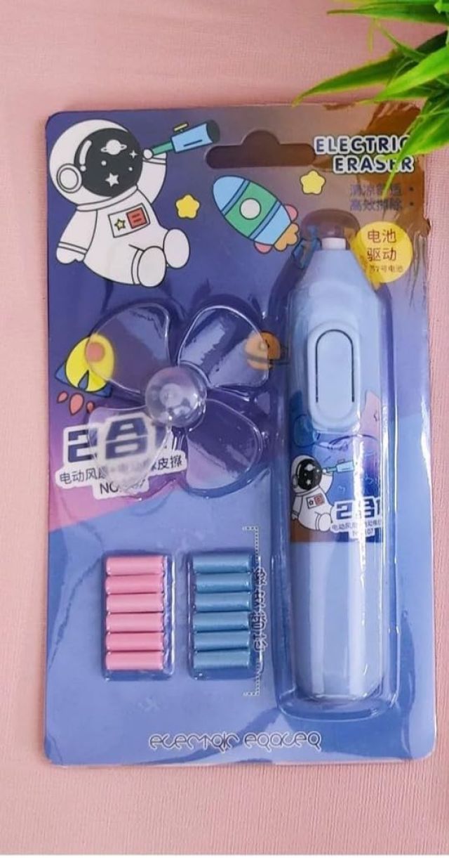 Electric Eraser With 12 Refill Electronic Rubber for Kids