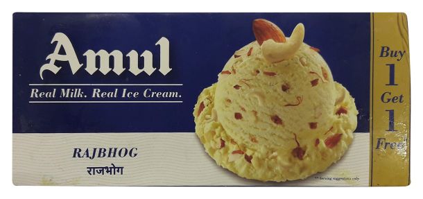 Amul Ice Cream - Rajbhog 750ml Buy 1 get 1