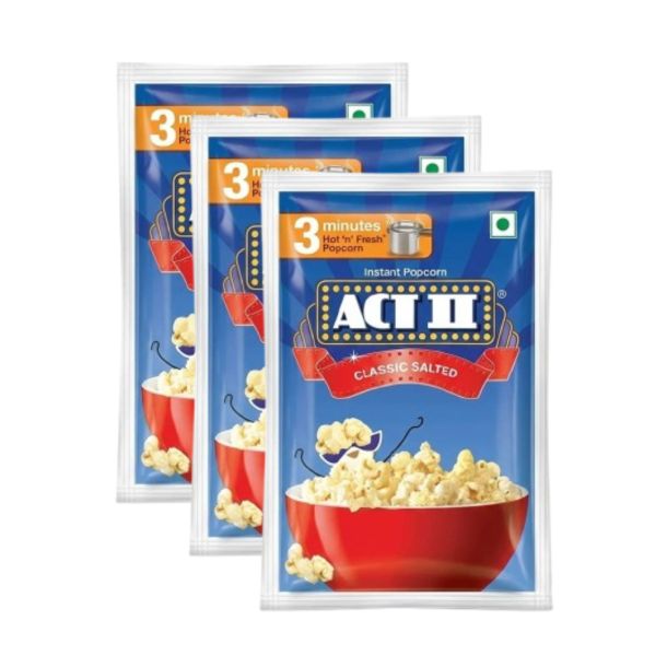 ACT II Classic Salted Instant Popcorn, 105 g