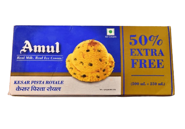 Amul Kesar Pista Royale Ice Cream, 750ml