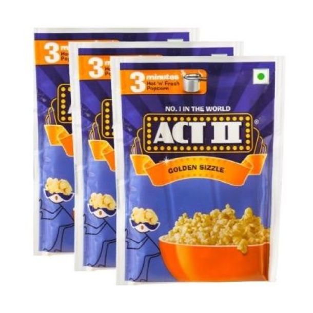 ACT II POPCORN GOLDEN SIZZLE 3 Pack