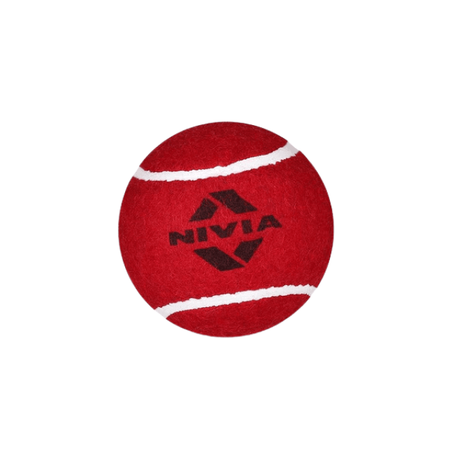 NIVIA Cricket Tennis Ball Heavy Weight (RED)