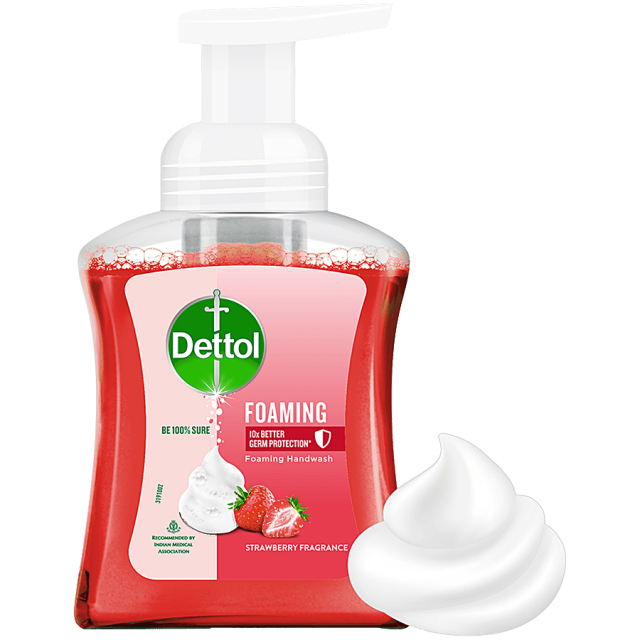 Dettol Strawberry Fragrance Foaming Handwash, 250 ml