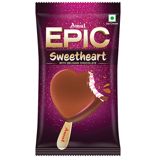 Amul Epic Sweetheart Ice Cream Stick, 60 ml