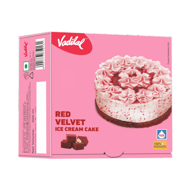 Vadilal Red Velvet Ice Cream Cake 500ml