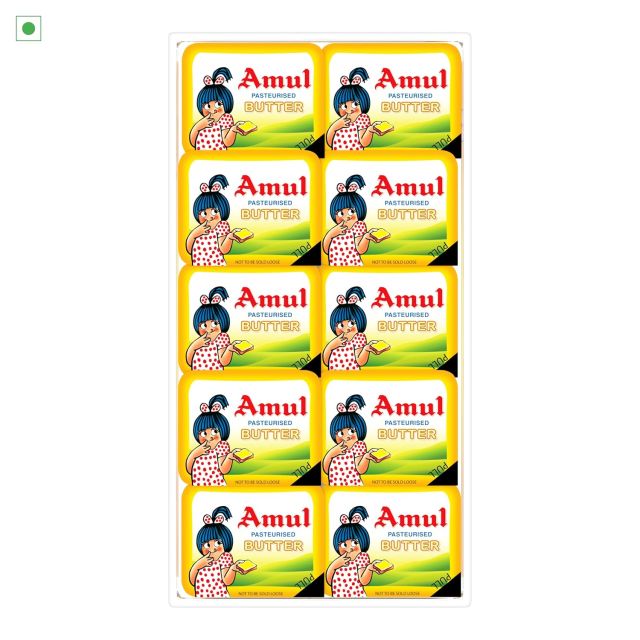 Amul School Pack Salted Butter Pasteurised, 100 Gm