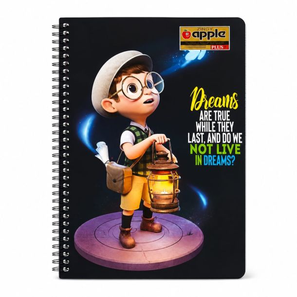Spiral Notebook APPLE – A4 Size,200 Pages – ruled
