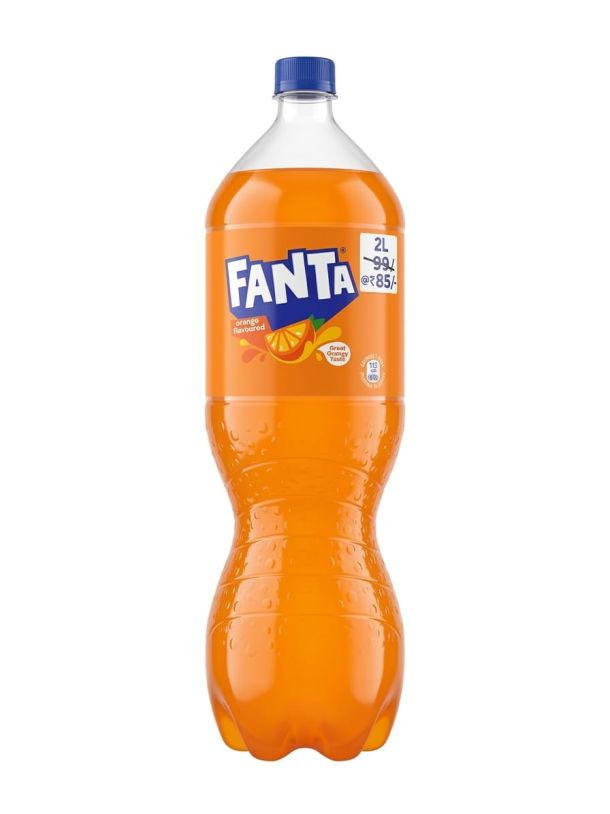 Fanta Soft Drink - Orange Flavoured, 2 L