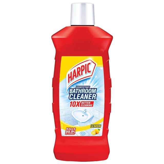 Harpic Bathroom Disinfectant Cleaner - lemon, 250 ml