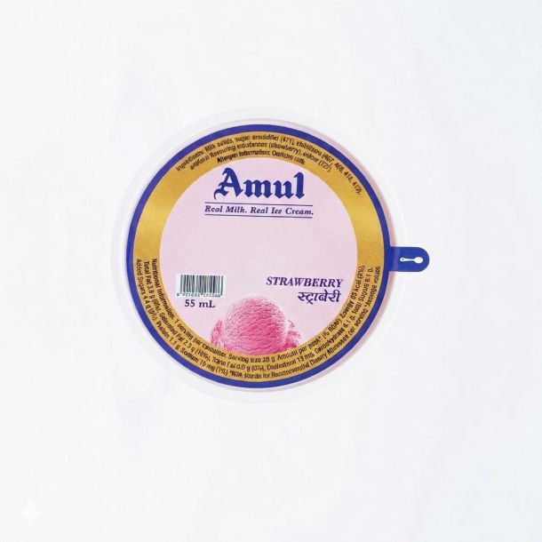 Amul Strawberry Ice Cream, 55 ml