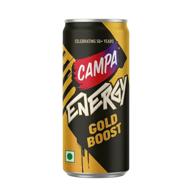 Campa Energy Gold Boost Drink, 185 ml Can
