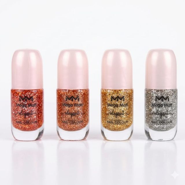 MM Mega Matt Elegant Glitter Nail Paint Colour S-1